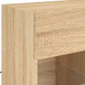 vidaXL TV nástenná skrinka s LED svetlami dub sonoma 58,5x30x60,5 cm
