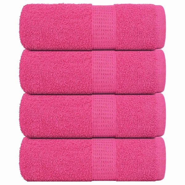 vidaXL Utierky na umývanie FROGN 4 ks ružové 30x30 cm 360 g/m²