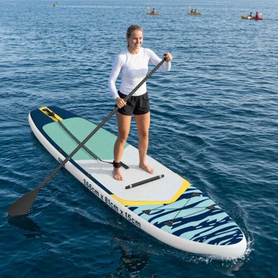 vidaXL SUP doska so sedadlom 2-in-1 APEX 366 x 81 x 15 cm Modrá pre