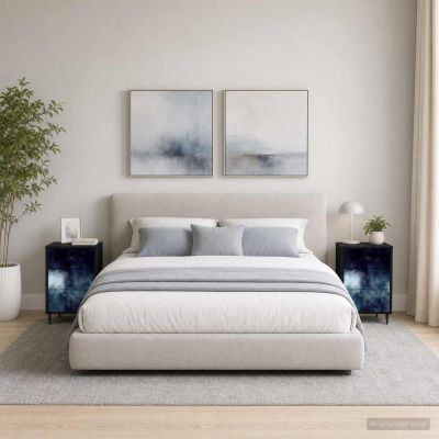 vidaXL Nočný stolík RAALTE 2 ks Čierny dub 36 x 33 x 61 cm