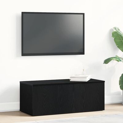 vidaXL TV skrinka so zásuvkou Čierny dub 80x34x30 cm Kompozitné drevo