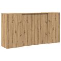 vidaXL Recepčný stôl dub artisan 200x50x103,5 cm kompozitné drevo
