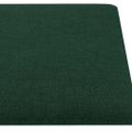 vidaXL Nástenné panely 12 ks tmavozelené 60x30 cm látka 2,16 m²