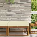 vidaXL Vankúš na vonkajšiu pohovku Polyester Krémová 80 x 80 cm