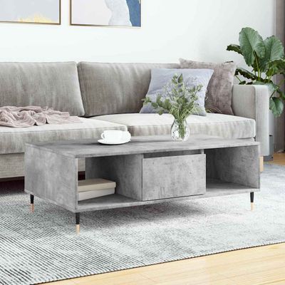 vidaXL Konferenčný stolík betónovo-sivý 104x60x35 cm kompozitné drevo