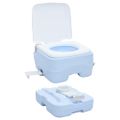 vidaXL Kempingové WC Svetlomodrá a biela 41,5 x 36,5 x 30 cm
