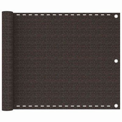 vidaXL Balkónová markíza hnedá 75x500 cm HDPE