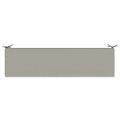 vidaXL Vankúš na lavičku SOEST 100% polyester Sivá 140 x 40 x 8 cm