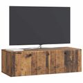vidaXL Nástenná TV skrinka 98 x 41 x 30 cm Staré drevo