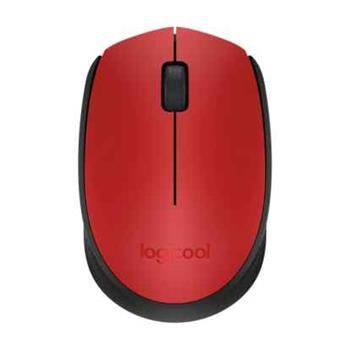 Logitech myš Wireless Mouse M171, optická, 2 tlačidlá, červená, 1000dpi
