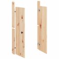 vidaXL Vonkajšie kuchynské dvierka MEPPEL 2 ks 50x9x82 cm masívna borovica