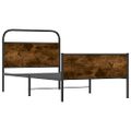 vidaXL Posteľný rám bez matraca 90x200 cm dub sonoma kompozitné drevo