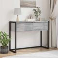 vidaXL Koncový stôl Sivý Sonoma 100 x 36 x 75 cm Kompozitné drevo