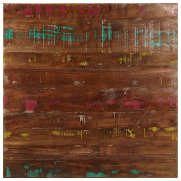 vidaXL Stolová doska 80x80x1,5 cm štvorcová, masívne recyklované drevo