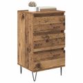 vidaXL Servírovacia skriňa Staré drevo 40 x 35 x 70 cm