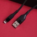 Kábel Maxlife MXUC-07 USB - Lightning 1,0 m 2,4A čierny nylon