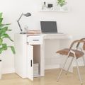 vidaXL Stôl vysoký lesk biely 100x49x75 cm spracované drevo