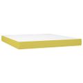 vidaXL Boxspring posteľ s matracom zelená 160x200 cm látka