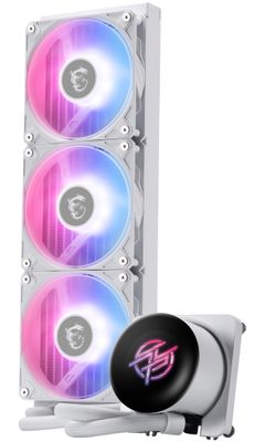 MSI vodný chladič CPU MPG CORELIQUID P13 360 WHITE/ 3x 120mm ARGB fan/ 2,1" display / biely MSI vodný chladič CPU MPG CORELIQUID P13 360 WHITE/ 3x 120mm ARGB fan/ 2,1" display / biely
