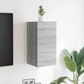 vidaXL Nástenné TV skrinky 2 ks sivé sonoma 30,5x30x30 cm