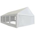 vidaXL Párty stan, PE 5x8 m, biely