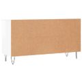 vidaXL Lavička na topánky, lesklá biela 102x35x55 cm, kompozitné drevo