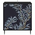 vidaXL Servírovacia skriňa DOKKUM Čierny dub 69 x 33 x 76 cm