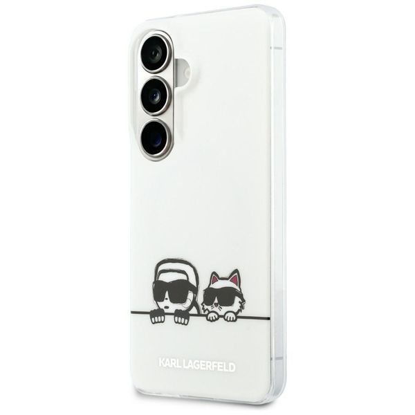 Puzdro Karl Lagerfeld IML Peekaboo Karl&Choupette MagSafe pre Samsung Galaxy S26 Plus priehľadné