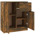 vidaXL Komoda dymový dub 60x30x70 cm spracované drevo