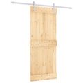 vidaXL Posuvné dvere Prírodná a biela 85 x 210 cm