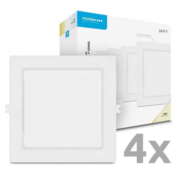 Modee LED Štvorcový LED panel - zapustený 18W 1980lm neutrálna biela P4 (ML-LPSB4000K18WPN)