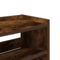 vidaXL Regál na topánky dymový dub 80x25x100 cm kompozitné drevo