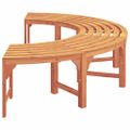 vidaXL Stromová lavička 4 -Seater 210 x 80 x 45 cm Prírodná