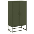 vidaXL Vysoká skrinka olivovozelená 68,5x38,5x123,5 cm oceľ