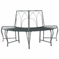 vidaXL Stromová lavička 4-Počet miest 160 x 80 x 89 cm Oceľ