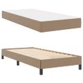 vidaXL Rám postele s matracmi Kapučínová 90 x 200 cm látka
