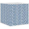 vidaXL skladacie úložné boxy 4 ks Modrá 32x32x32 cm Netkaná textília