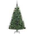 vidaXL Umelý Sklápací Vianočný Stromček Zelená 150 cm PVC a kov
