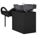 vidaXL Kozmetický stolička Čierna 136 x 60 x 92 cm PVC