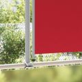 vidaXL Zaťahovacia bočná markíza na terasu 140x300 cm, červená