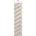 vidaXL Jutové lano 60 mm Biela 100% Tossa juta