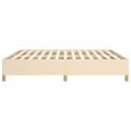 vidaXL Posteľný rám s boxspringom krémová 180x200 cm látka
