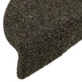 vidaXL Schodové rohože, samolepiace, 15 ks, 56x17x3 cm, antracitové, polkruhové