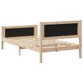 vidaXL Rám postele Tmavo šedá 100 x 200 cm Masívne borovicové drevo