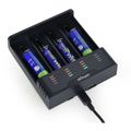 GEMBIRD Ni-MH + Li-ion Fast Battery Charger, black