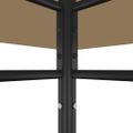 vidaXL Altánok 384x281x270 cm sivohnedý 180 g/m²