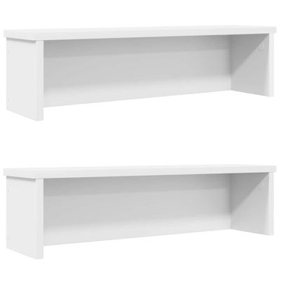vidaXL kuchynské stojany stohovateľné 2 ks biela 60x15x16 cm