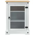 vidaXL HiFi skrinka Biela 60 x 50 x 82 cm Masívne borovicové drevo