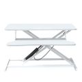 VidaXL Nastaviteľný pracovný stôl 90x40x(13-50) cm oceľ a sprac. drevo