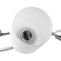 vidaXL Stropná lampa+keramické tienidlá na 5 žiaroviek E14,biely kužeľ
